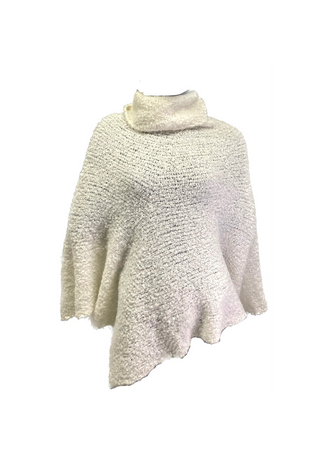 100% Alpaca Turtleneck Poncho