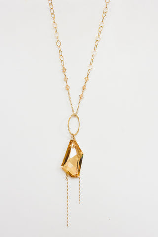 Golden Shadow Swarovski Crystal Necklace - Shelley Klassen