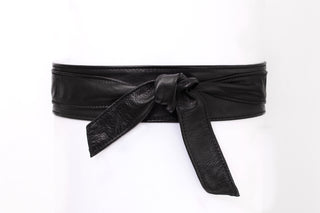 Bronsino Narrow Leather Obi Belt