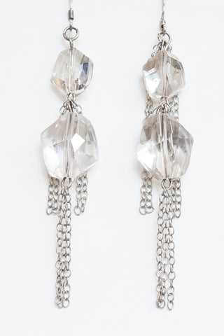 Silver Crystal Earrings - Shelley Klassen