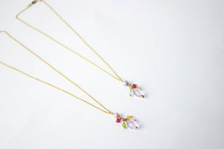 Multi Pendent Gold Fill Chain Necklace